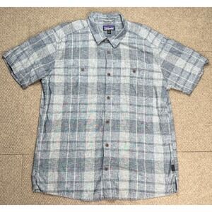 Patagonia Men's‎ Check Pattern Short Sleeve Shirt Size XL